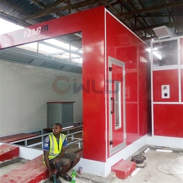 WLD Brand China Spray Booth koottu Lagosissa, Nigeriassa